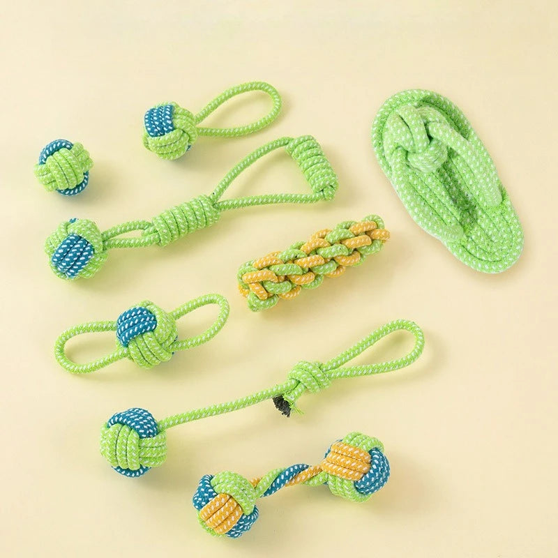 Knotted Rope Ball Dog Toy - Tug & Teeth Cleaning – photo 9