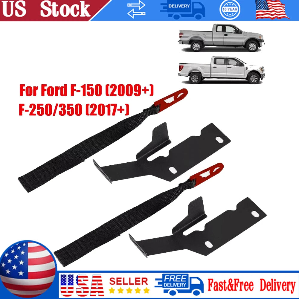 2PCS Car Rear Seat Quick Latch Release Kit Rear Seat Release Band Latch Kit Replacement 2810547 For Ford F150 F250 F350