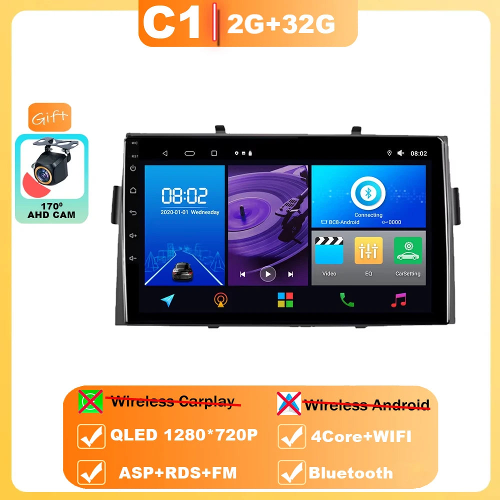 Android Car Stereo for Honda Ridgeline (2006–2014) — Wireless CarPlay, Android Auto, GPS, WiFi, All-in-One