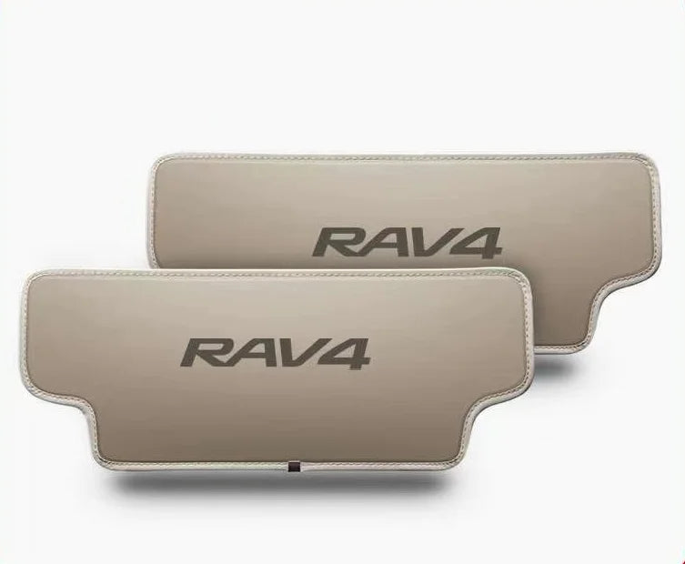 2PCS For Toyota RAV4 Leather Anti-Child-Kick Pad Car Waterproof Seat Back Protector Accessories