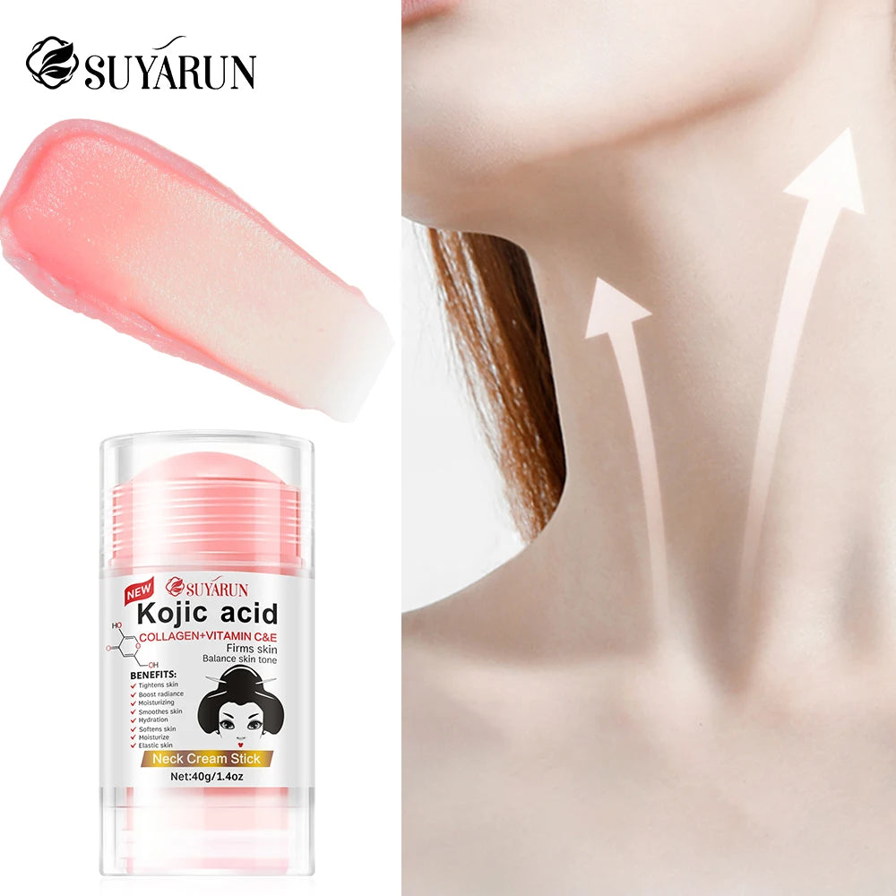 SUYARUN Kojic Acid Care Cream Stick Care Deep moisturizes and nourishes your dry rough skin with neck care cream.