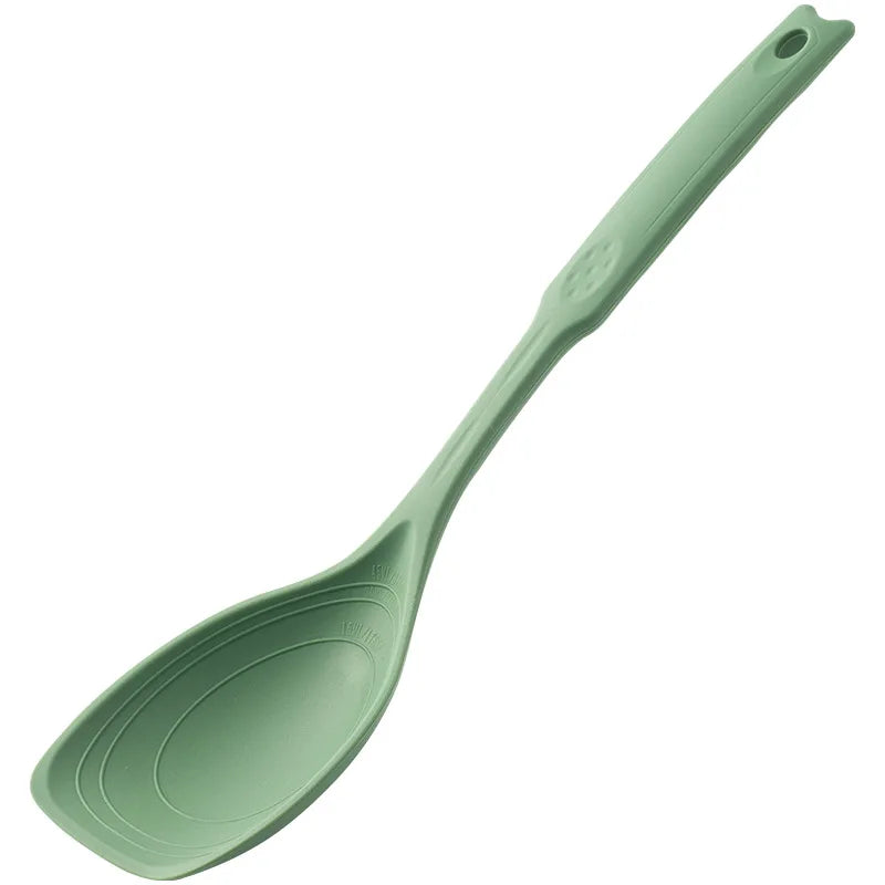 Large Silicone Cooking Spoon - Non-Slip Round Handle Serving Spoon - photo 10