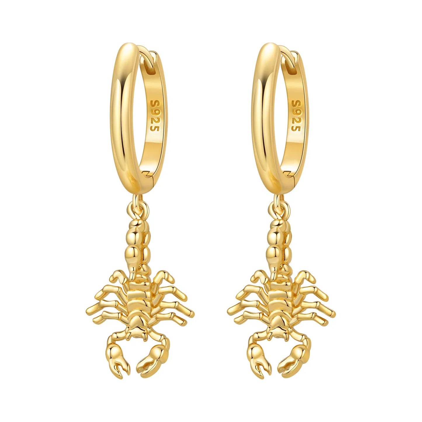 Original 2026 S925 Sterling Silver Zircon 18K Gold Lining Vintage Hoop Earrings for Women Birthday Party Wedding Gift Jewellery