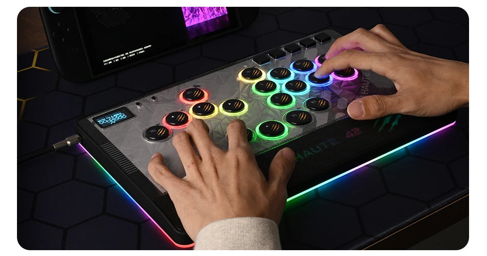 Haute42 C-AT Magnetic Leverless Hitbox Controller Stickless Arcade Controller Keyboard For PC/PS4/PS5/Switch Hitbox Fightstick