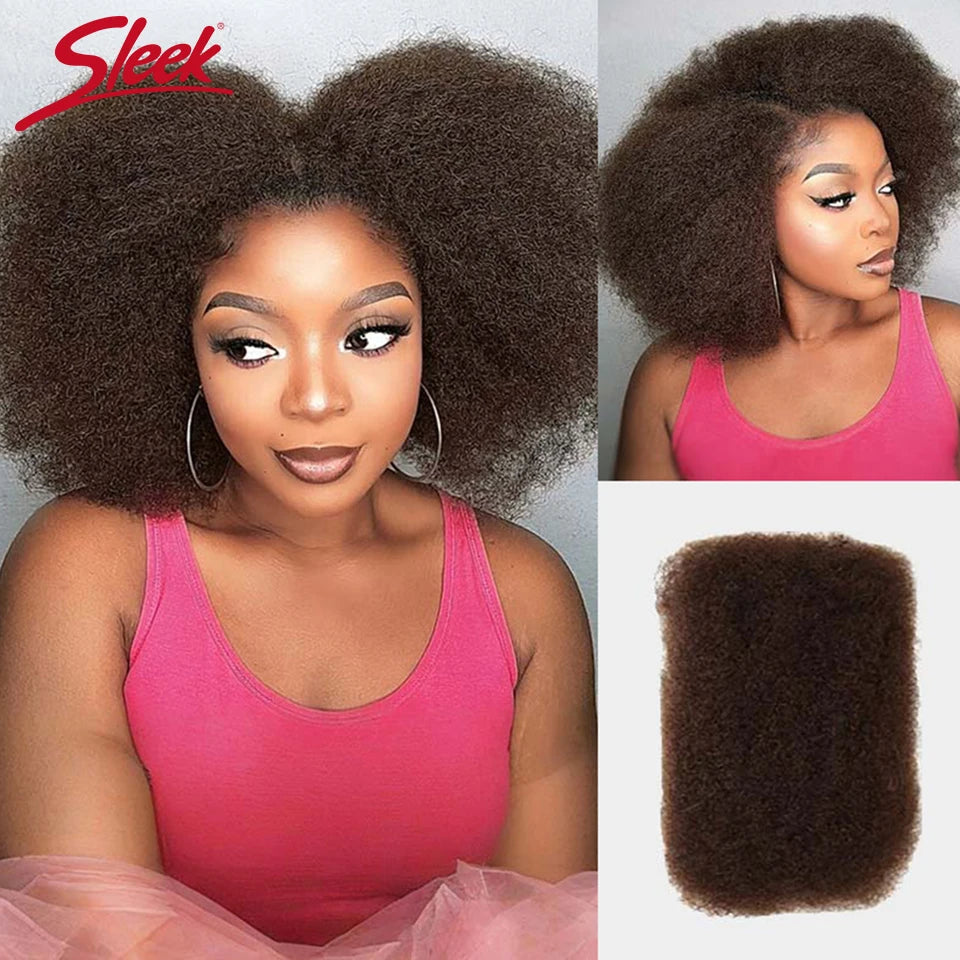 Sleek Afro Kinky Bulk Human Hair For Braiding Twist Peruvian QVR Remy Bulk Hair For Dreadlock Natural Color African Braids Hair