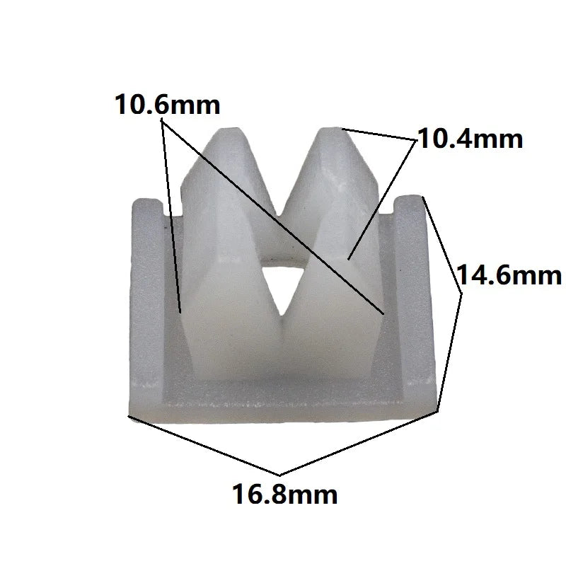50 Pcs Car Fixed Screw Square Head Nut Screw Fixed Grommet Clip Plastic Snap In Fastener