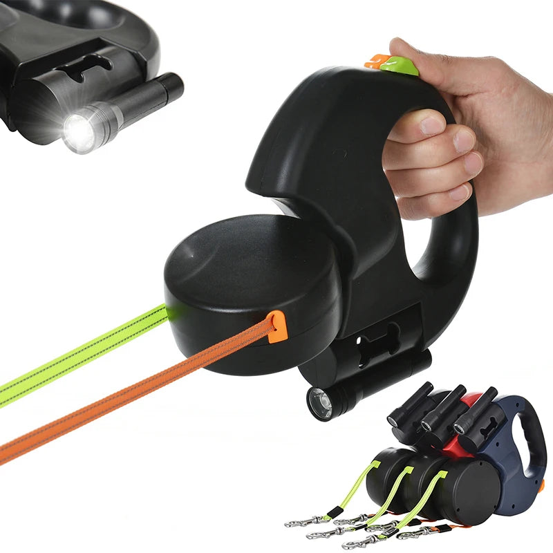 Retractable Dog Leash with Light - Small Dogs & Cats