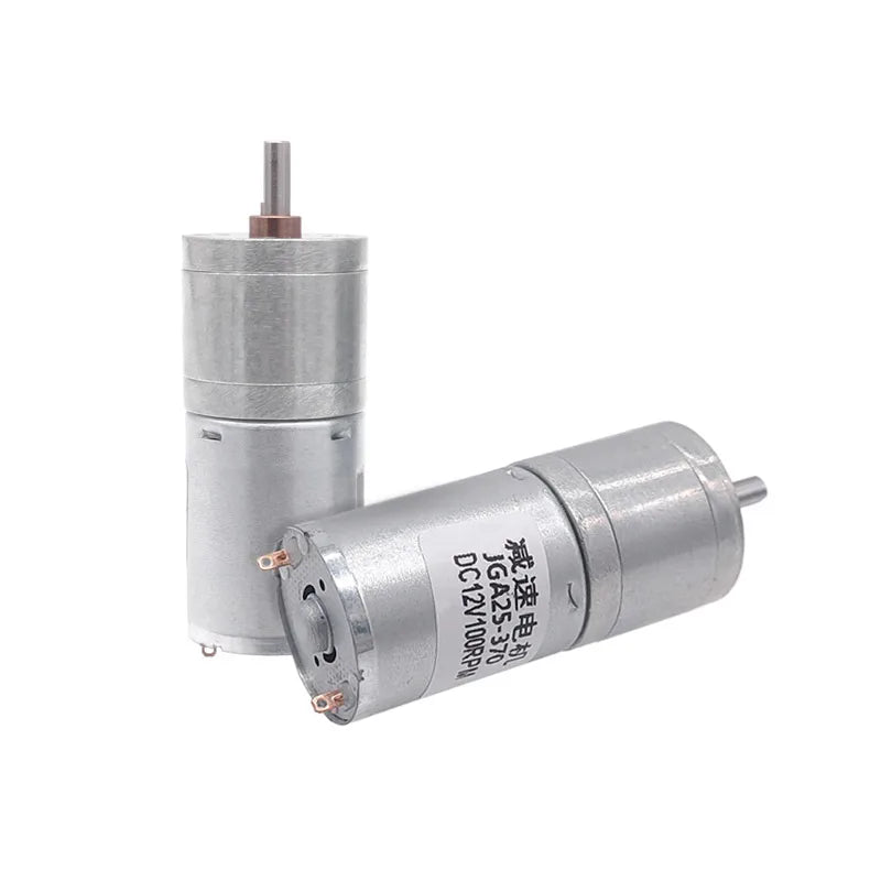 1PCS JGA25-370 DC motor geared motor 6/12/24V high torque electric gear motor 5/10/15/30/60/100/150/200/300/400/500/1000/1200rpm