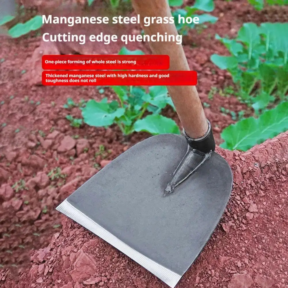 Forged Steel Garden Hoe – Household Weeding & Digging Tool for Planting Vegetables & Flowers