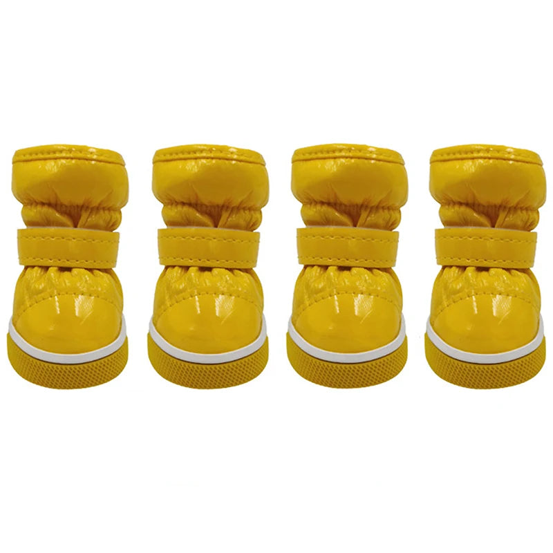 Dog Snow Boots Set of 4 - Warm Anti-Slip Shoes for Small Dogs - photo 9