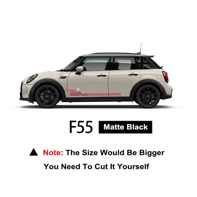 Union Jack Window Vinyl Decal – Compatible with MINI Cooper R56 R60 F54 F55 F56 F57 F60