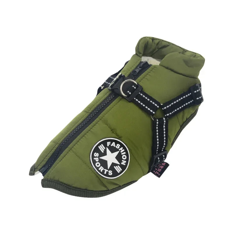 Dog Jacket Vest with Built-In Harness - Warm Winter Coat for Small Dogs - photo 9