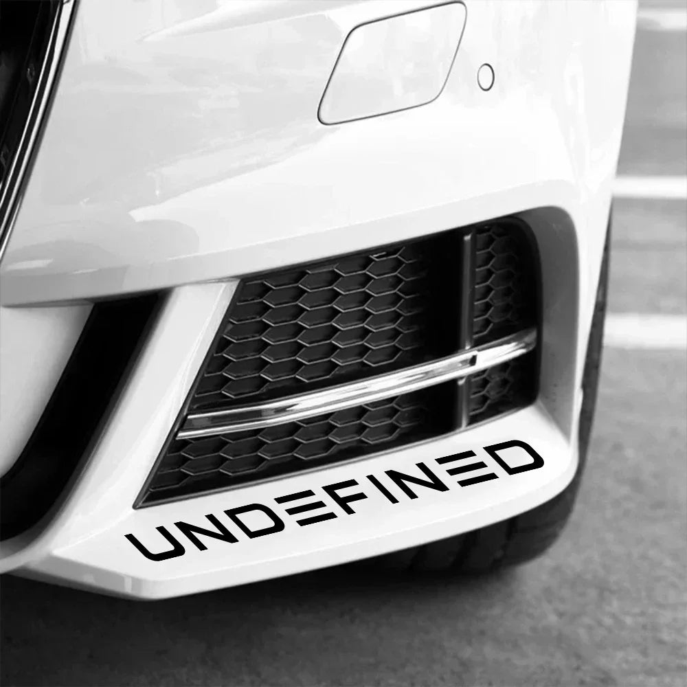 Four Sizes UNDEFINED Car Stickers Styling Car Body Window Windshield Bumper Motorcycle Decor Vinyl Film Decal Auto Accessories