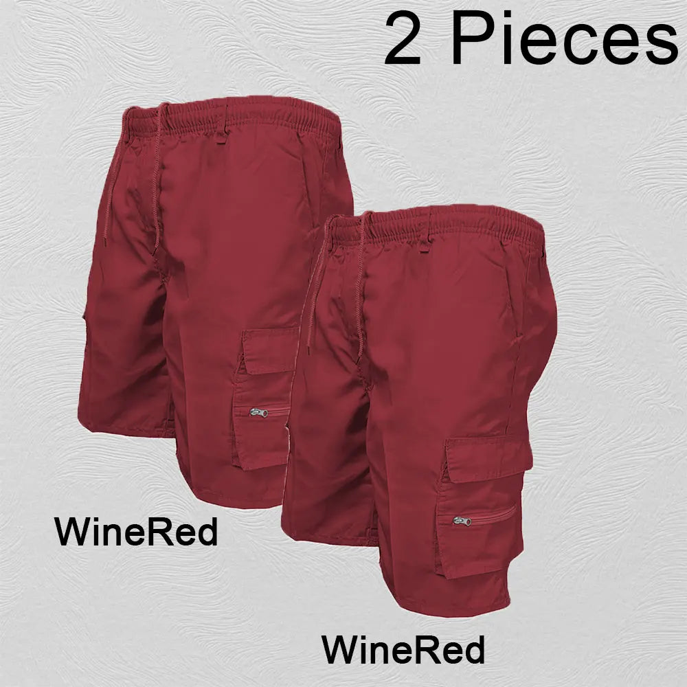Men's Cargo Shorts – Casual Big Pocket Sports Slacks, Cargo Panel Trousers, Plus Size