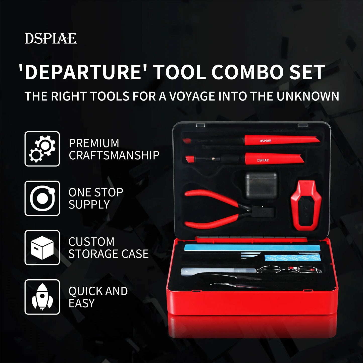 DSPIAE TC-S01 Departuretool Combo Multifunctional Model Tool SET，Multifunctional Model