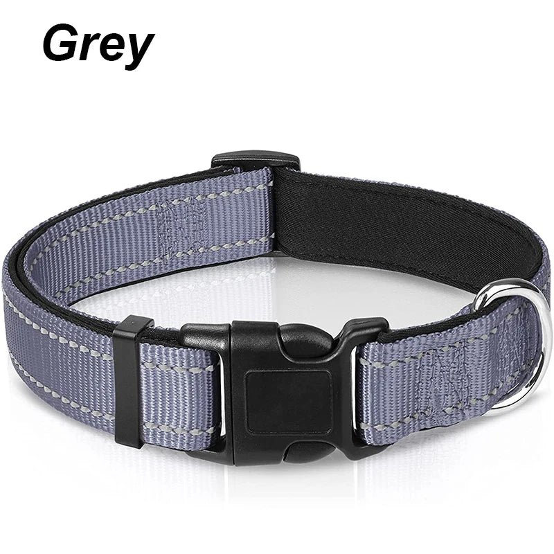 Soft Neoprene Padded Reflective Collar - Large Dogs – photo 7