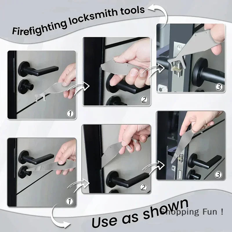 Multi-Purpose Heavy Duty Pry Bar Stainless Steel Mini Portable Emergency Rescue Tool for Firefighter Home Car Repair