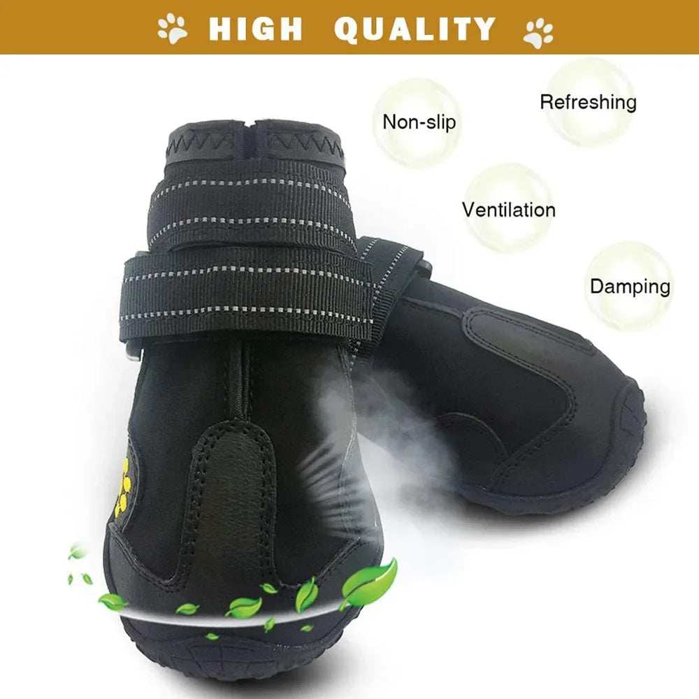 Waterproof Dog Boots - Anti-Slip Paw Protectors, All Season – photo 2