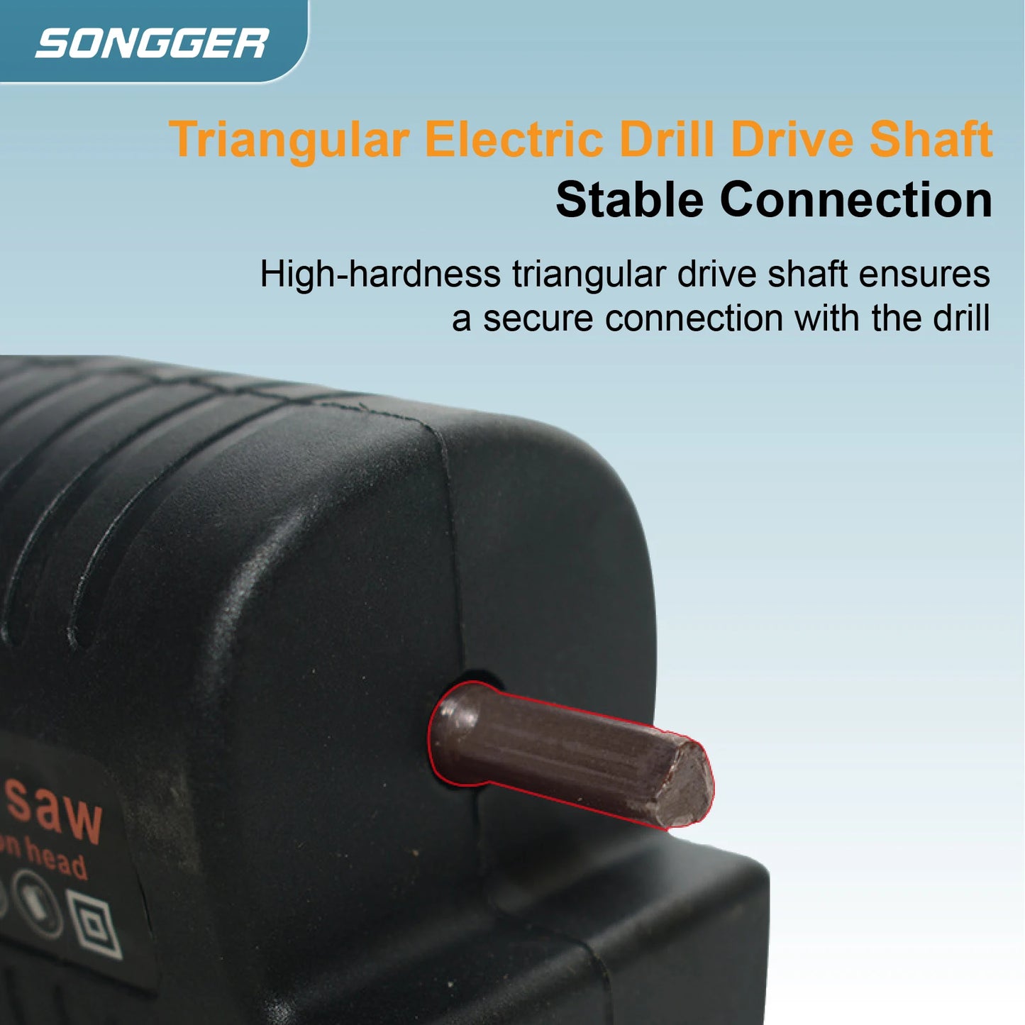 Electric Drill to Reciprocating Saw Adapter — Converter with Blades for Wood & Metal