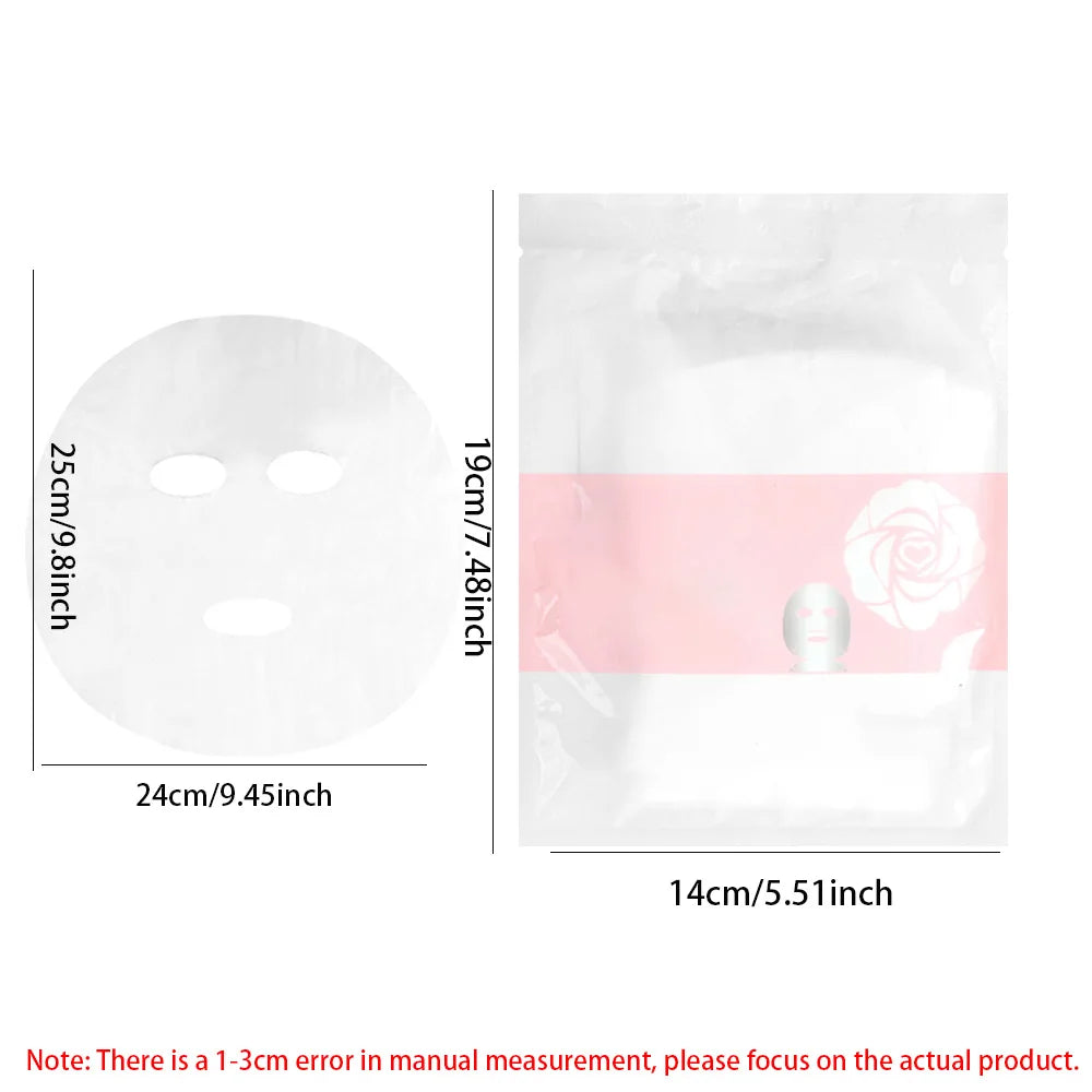 200/500 Sheets Facial Mask Transparent Moisturizing Facial Mask Beautician Beauty Care DIY Spa Facial Mask Makeup Accessories