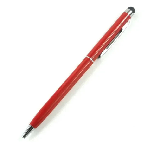 20-200 Pens Each Pack Mini Metal 2-in-1 Stylus Universal Ballpoint Pen Custom Logo Text Engraving Office School Advertising Pen