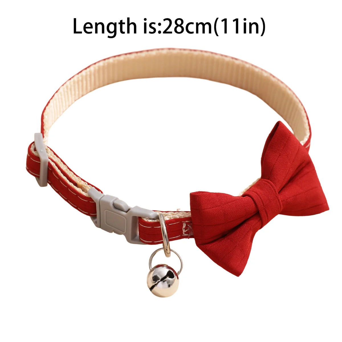 Pet Collar Adjustable 22-28cm Cat Collars Cute Bowknot Necklace Soft Bell Puppy Lead Pet Product Cat Dog Accessories