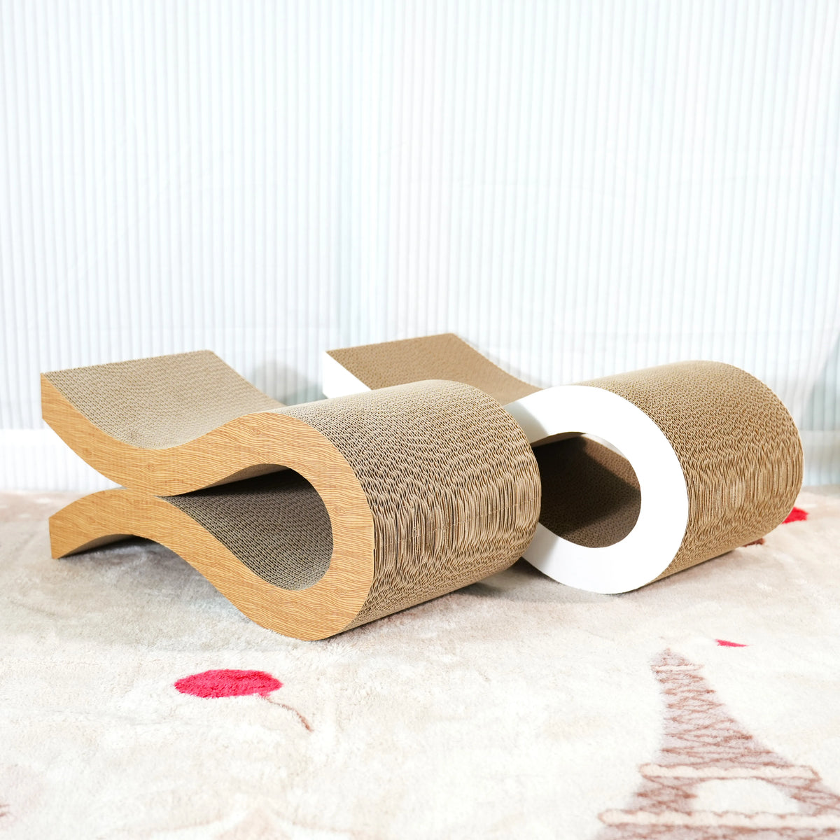 Cardboard Cat Lounger & Scratching Bed - Recliner Scratcher