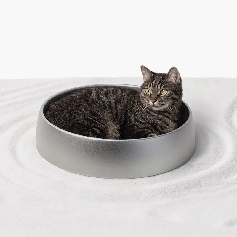 Cat Bed Cool Down House Aluminum Alloy Bowl Sleeping Beds Waterproof Basket Carrier Cats Accessories Pet Supplies Furniture