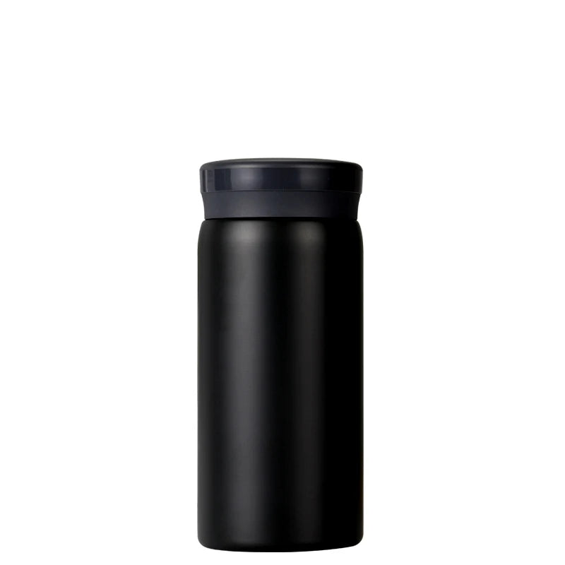 200/300ML 316 Stainless Steel Pocket Mini Thermos Custom LOGO Black Hot Water Bottle Vacuum Flask For Ice Coffee Travel Cup