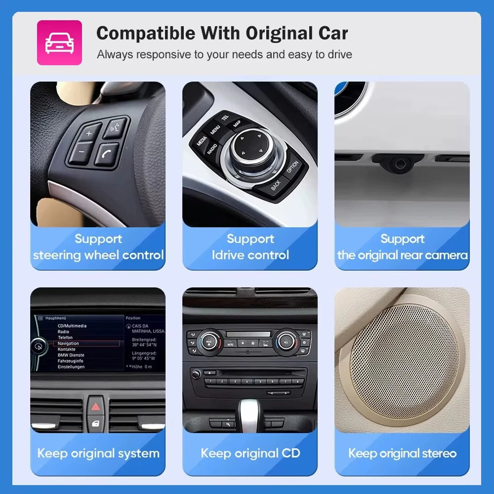 AUTOTOP 10.25”1920*720 Wireless Carplay Android Auto Car multimedia player for F20 F21 F22 F30 F31 F32 F33 F34 F36 NBT 2026-2026