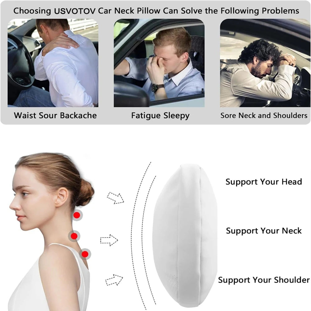Tesla Car Headrest Neck Pillow – Head & Neck Support for Model 3, S, X, Y & Juniper
