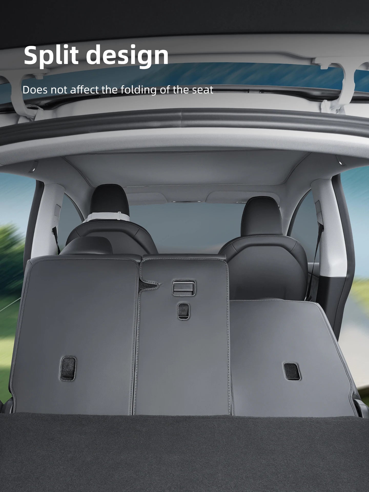 Rear seat backrest protection pad For Tesla Model Y Juniper Trunk Rear Seat Back Cover Backrest Protector Cover Protection Mat