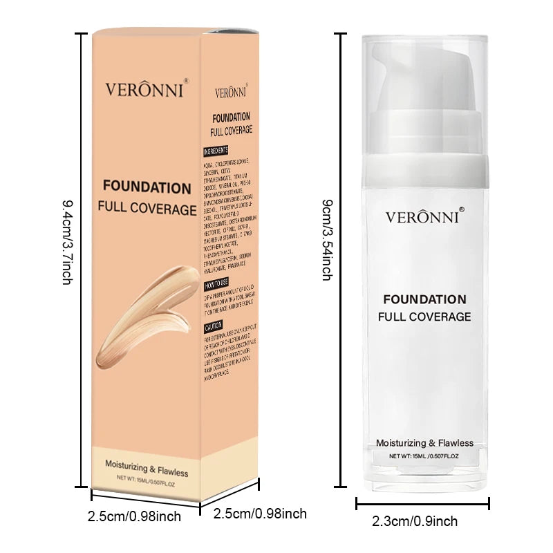 White Liquid Foundation Blending Pure-15ml Silky Creamy Matte Long-Wearing Transfer-Resistant for Stage Cosplay Halloween Makeup