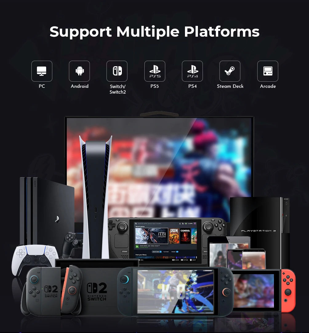Haute42 C-AT Magnetic Leverless Hitbox Controller Stickless Arcade Controller Keyboard For PC/PS4/PS5/Switch Hitbox Fightstick