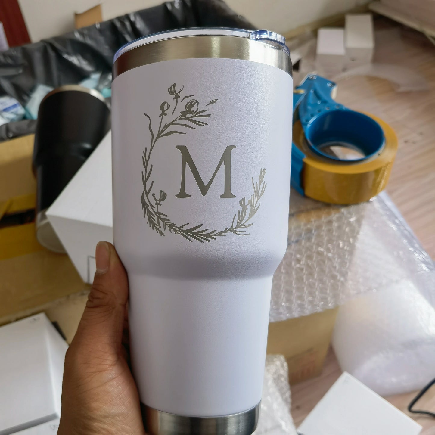 Custom Logo 30 oz Insulated Stainless Steel Coffee Tumbler Travel Mug Water Cup with Leak- Proof Lid Vacuum Insulated Tumbler