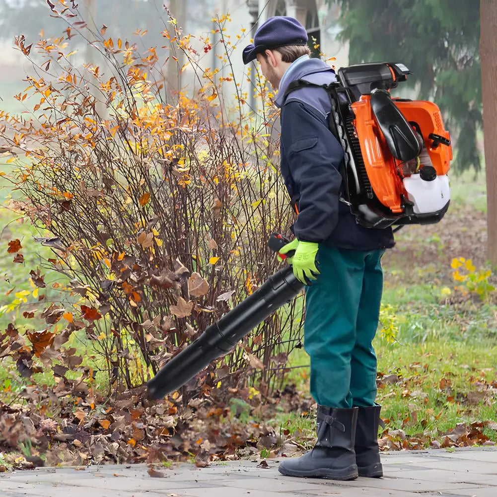 80CC Backpack Gas Leaf Blower — 900 CFM Lawn & Yard Debris Blower
