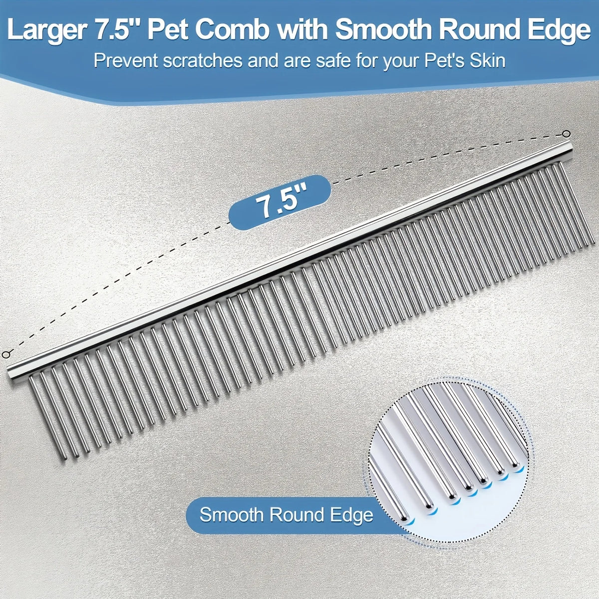 Pet Hair Cutting Scissors Set - Curved, Thinning & Comb – photo 4