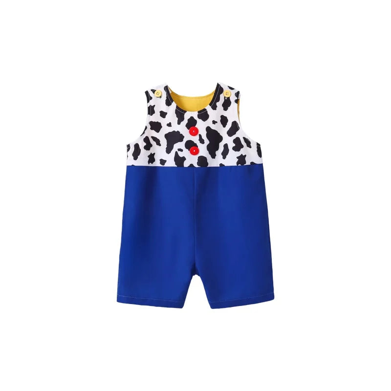 Toddler  Black and White Polka Dot Print Sleeveless Round Neck Baby Jumpsuit Newborn Romper Infant Bodysuit