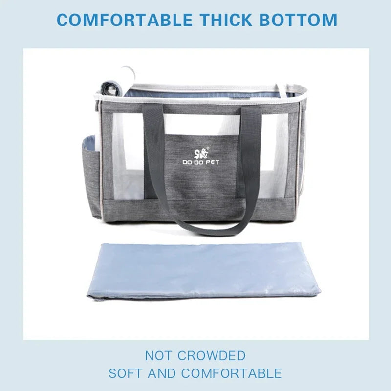 Single Shoulder Pet Carrier Bag - Breathable Travel Handbag – photo 5