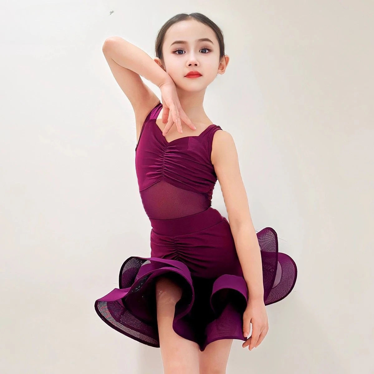 Girls professional Latin dance dress