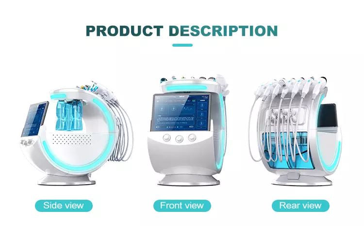 7-in-1 Hydro Facial Skin Care Machine Ultrasonic Rejuvenation Dermabrasion Hyperbaric Oxygen Facial Device for Deep Cleansing