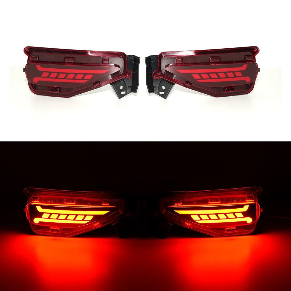 For Toyota Fortuner SW4 2015 2016 2017 2018 2019 2020 LED Car Rear Bumper Reflector Dynamic Light Brake Light