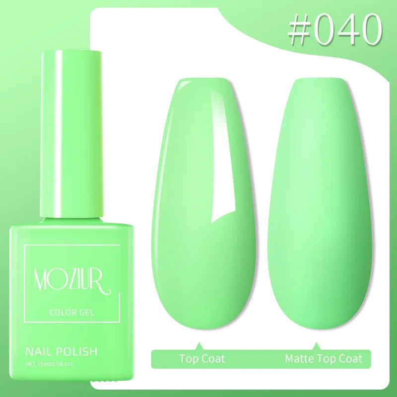 Colorful Hot Sale Uv Gel Nail Polish Set Soak Off Gel Nail Polish 15ml Professional Nail Gel Polishes
