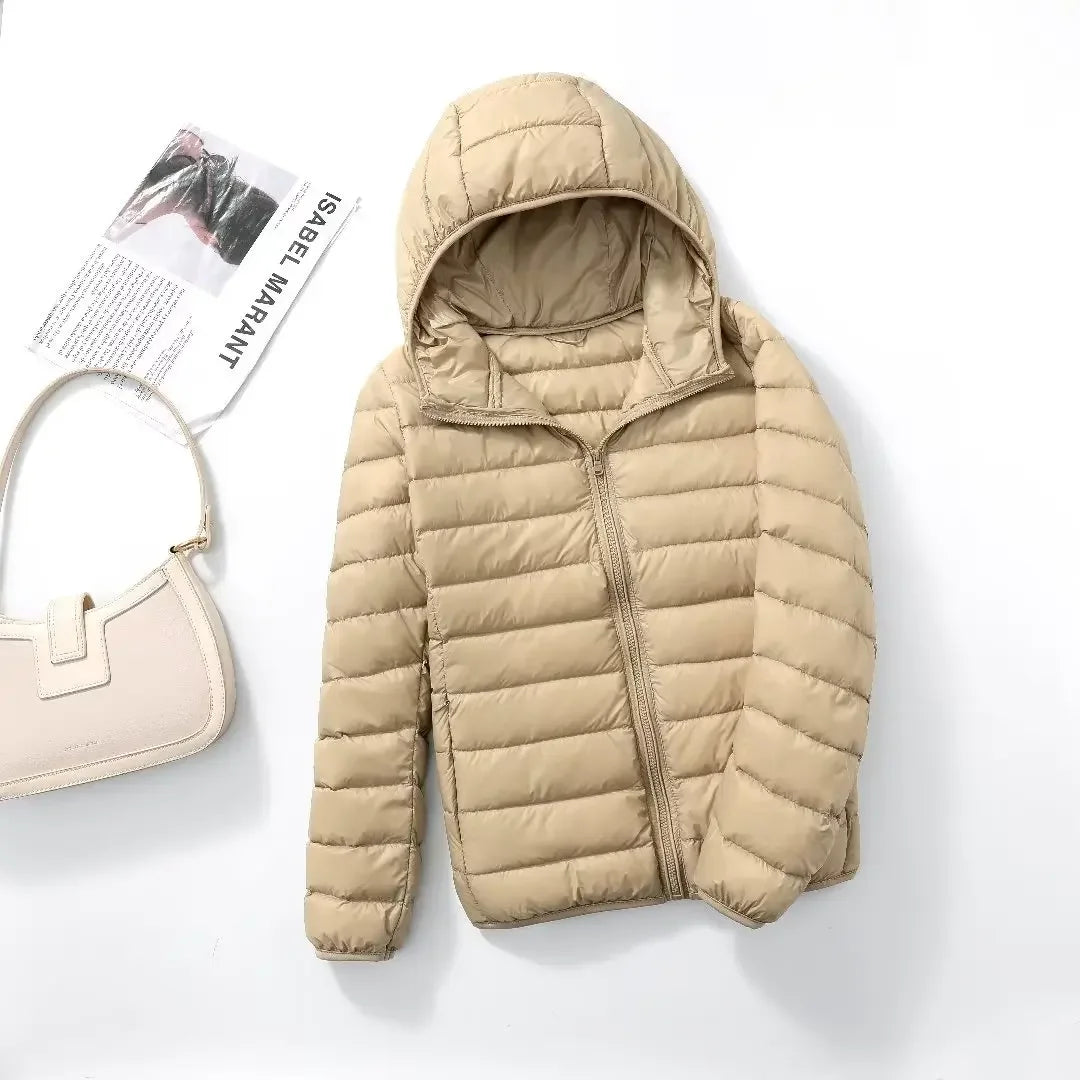 Women's Ultra Light Packable Puffer Jacket - Hooded Inner Coat - photo 17