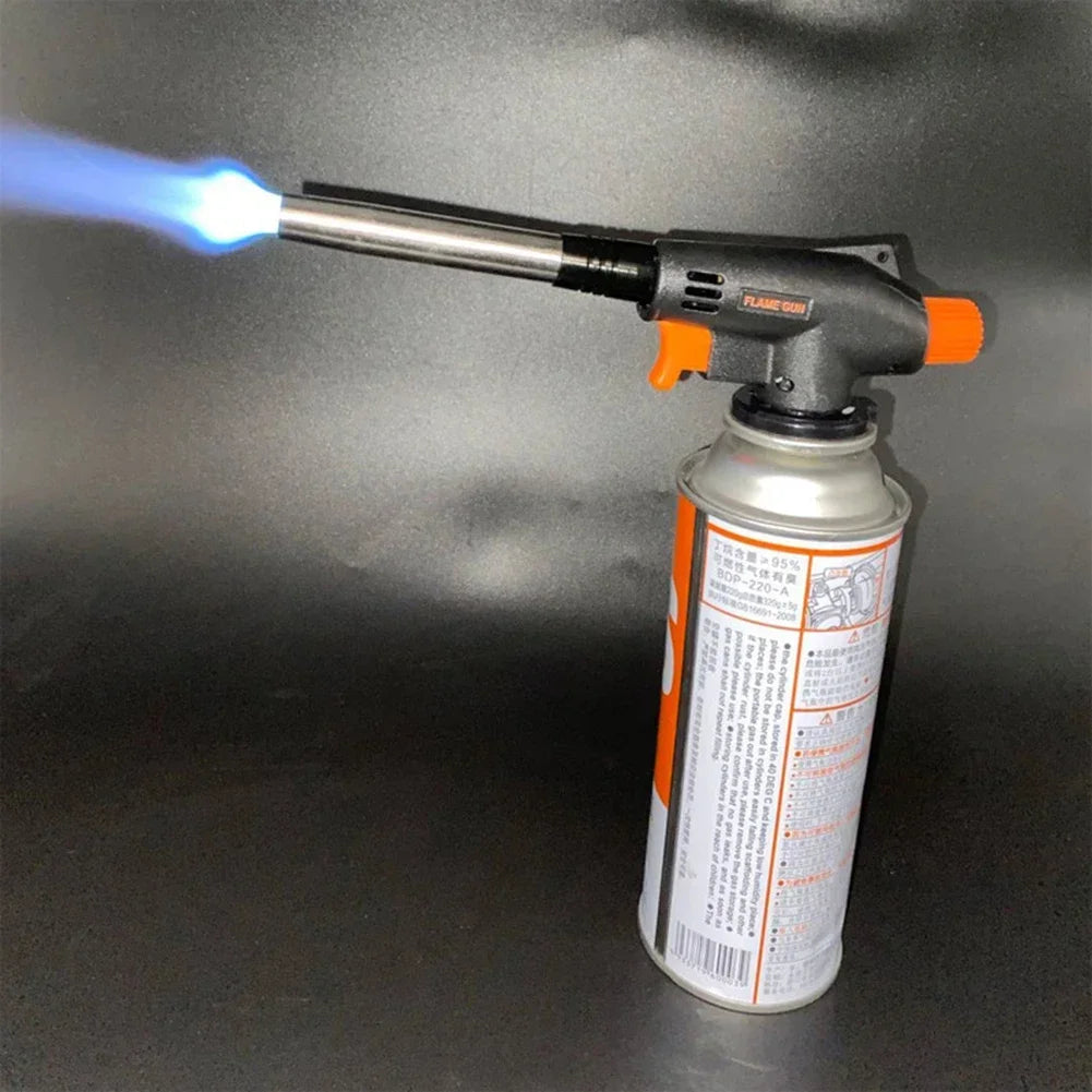Outdoor Camping Welding Gas Burner Flame Torch BBQ Cooking Ignition Flamethrower Portable Gas Torch for Cooking And Camping