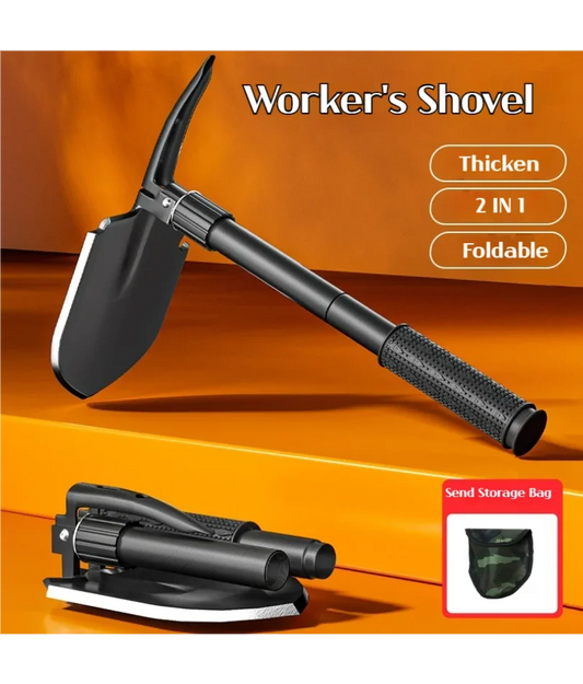1pc Outdoor Small Foldable Camping Shovel, Multifunctional Hiking Entrenching Tool Portable Shovel