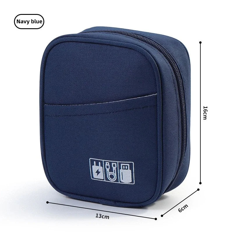 New Portable Data Cable Organizer Bag Water-proof USB Power Bank Earphone Storage Case Travel Digital Accessories Pouch