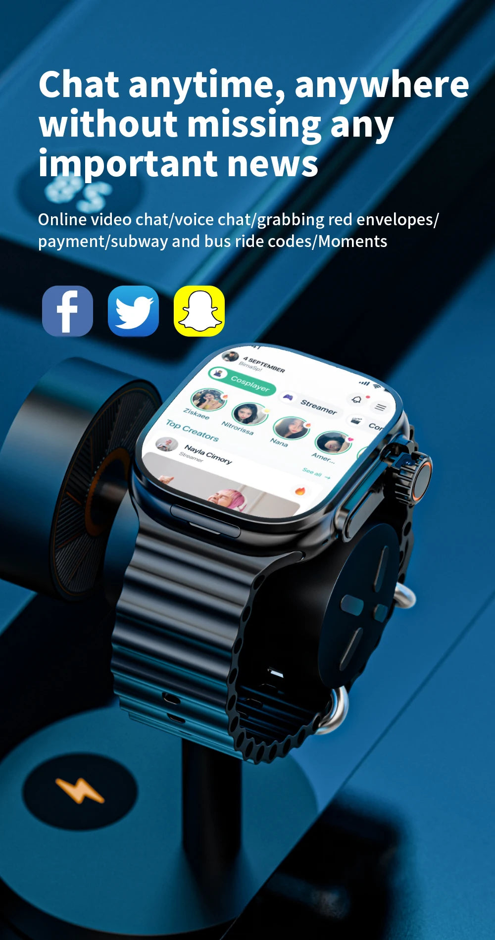 JC02 Pro 5G Smartwatch 2.29inch Amoled Curved Display S10 Ultra Smart Watch With Rotary Camera GPS WIFI NFC Compass Video Call