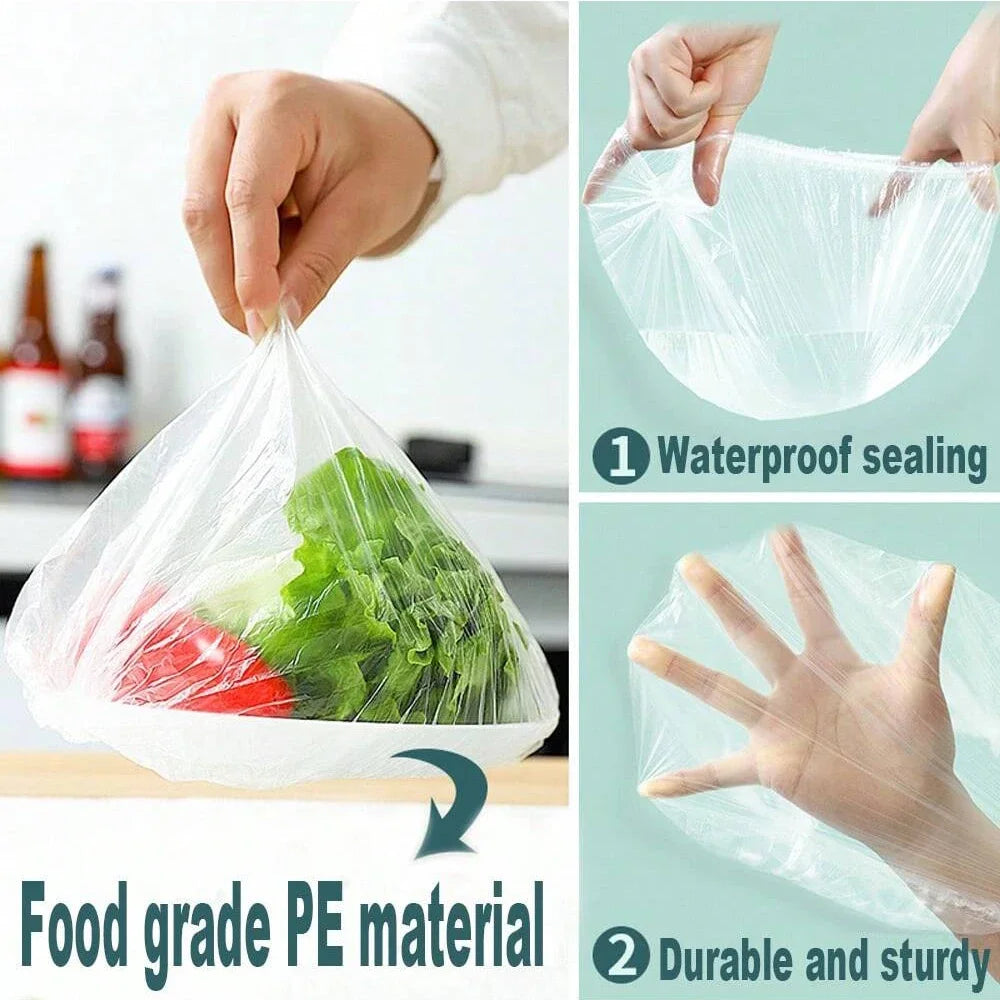 OIMG Reusable Food Wrap Storage Covers Bags For Bowl Elastic Plate Silicone Lid Cover Kitchen Fruit Plastic Fresh-Keeping Seal