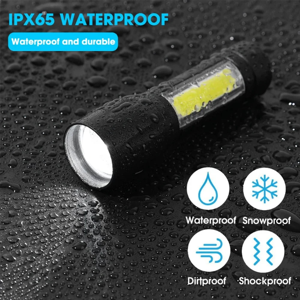 USB Rechargeable 30W High Power LED Flashlight Waterproof 5 Modes Tactical Torch Super Long Shot for Outdoor Camping